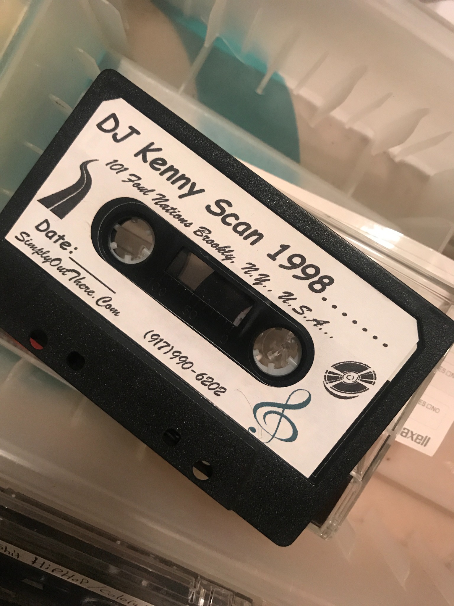 A cassette from Kenny Scan’s early mix archive