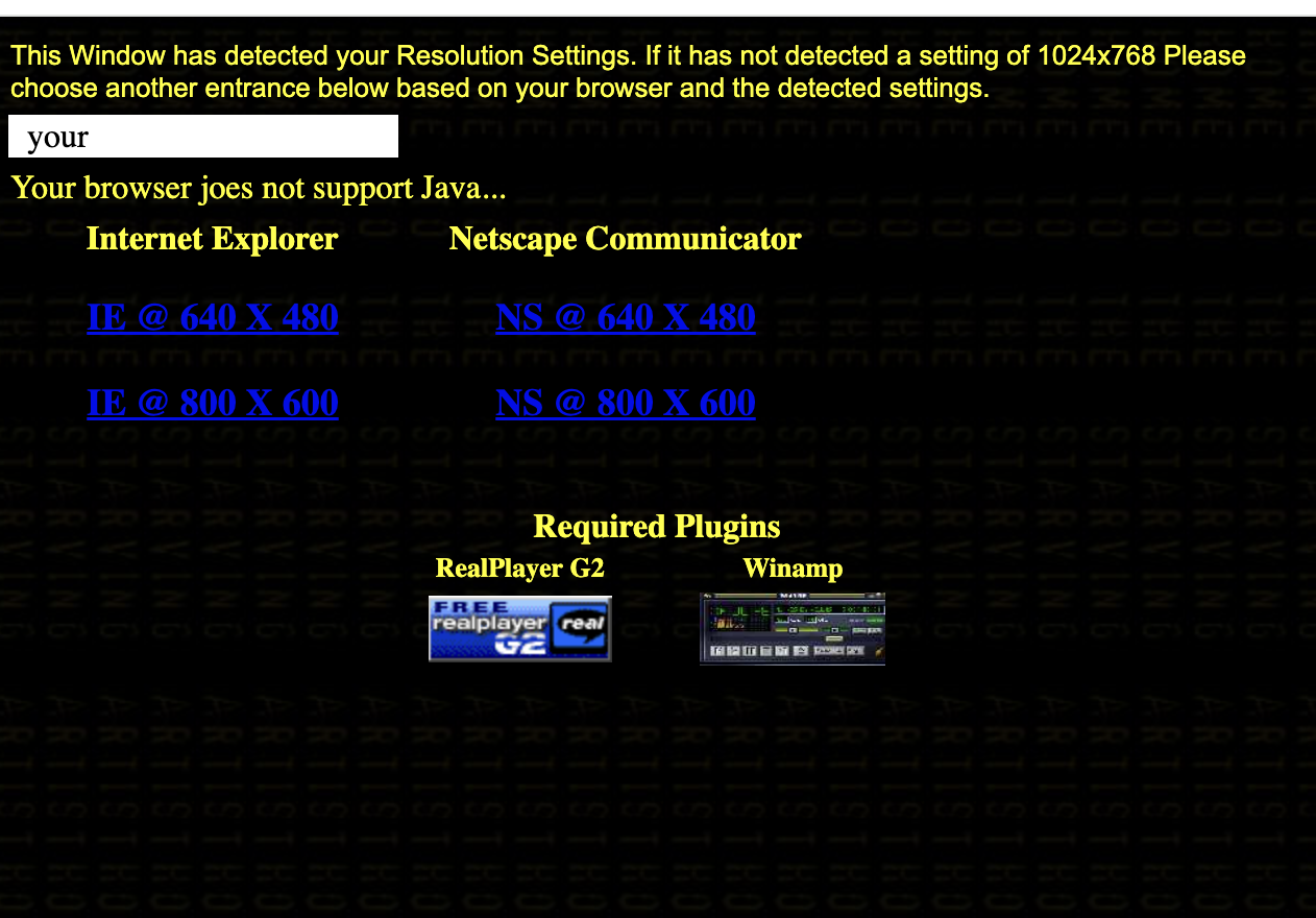 EARLY BROWSER ENTRANCE