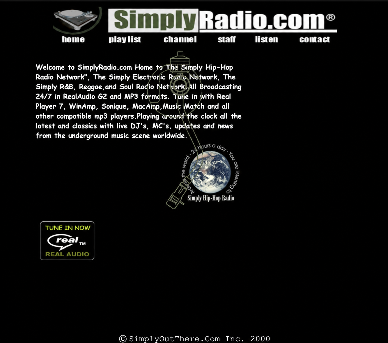 SIMPLYRADIO.COM · HOME PAGE