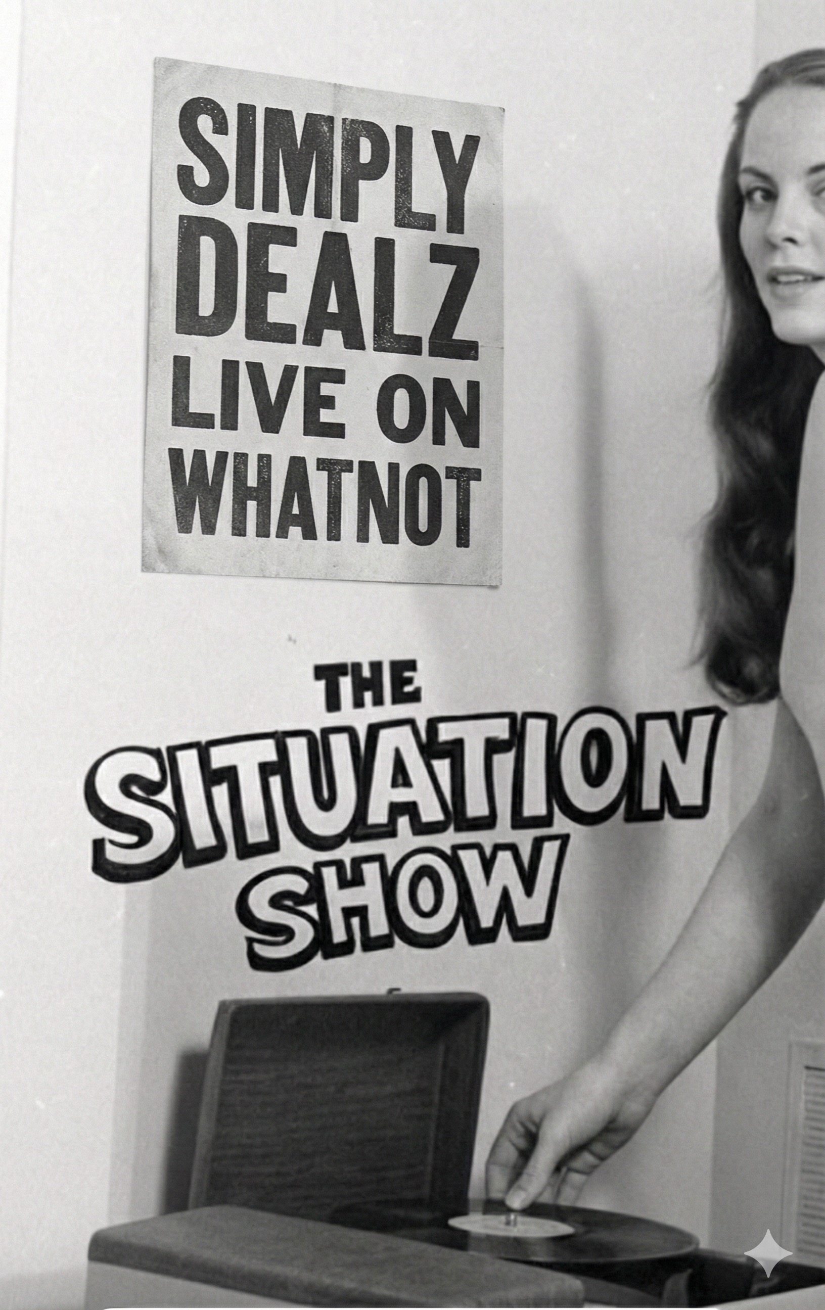 The Situation Show · Black + white artwork